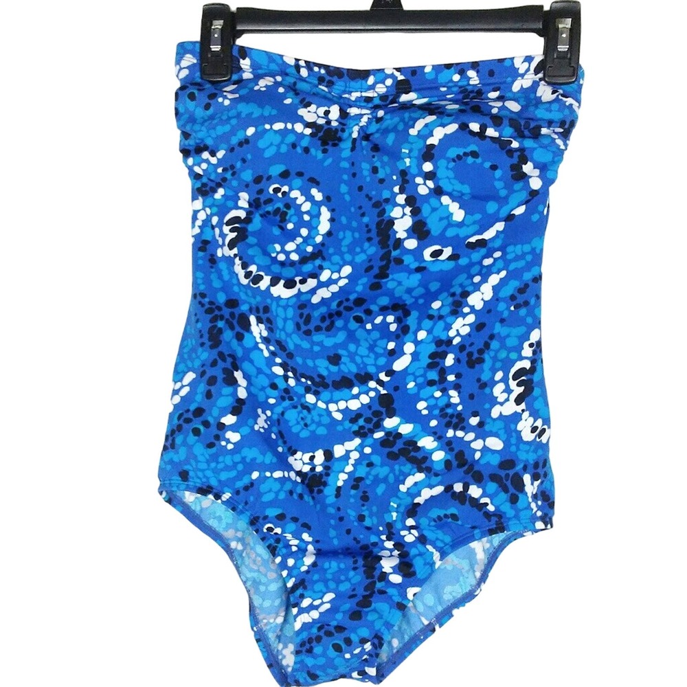 Jantzen Classics One Piece Strapless Swimsuit Sz 8